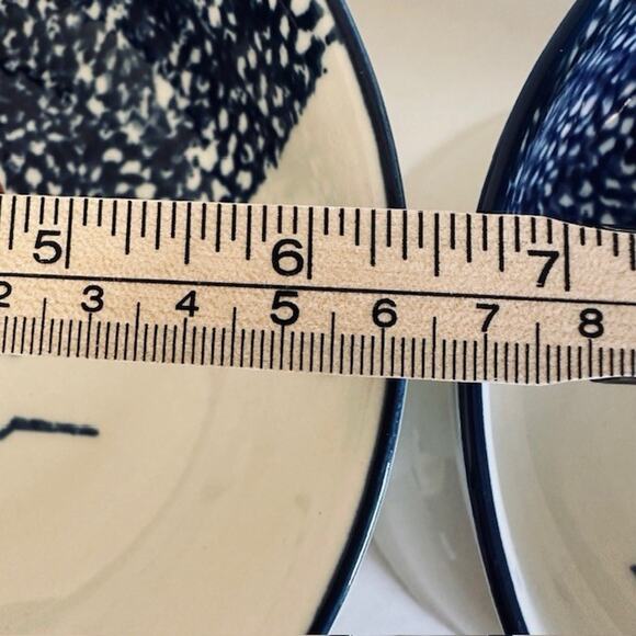 Thomson Snowman, Soup/Cereal Bowl set of 3, Blue Speckles, Snowman/Center - Picture 8 of 11